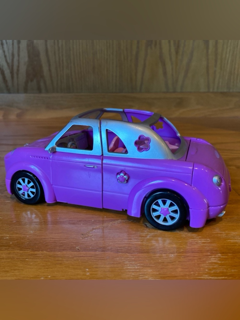 2002 POLLY POCKET Purple Stretch Limo ROCK N POP Pool Convertible